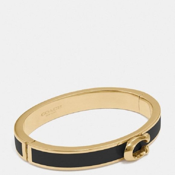 $59 *NEW* COACH Signature Push Hinged Bang… - Picture 1 of 3